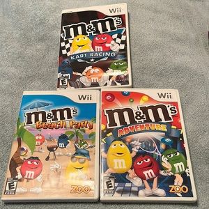 3 Nintendo Wii M&M’s Video Games
